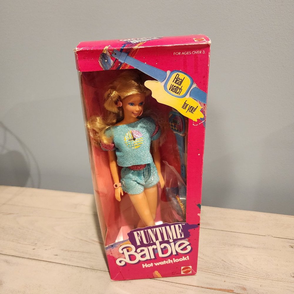 Vintage 1986 Funtime Barbie NIB